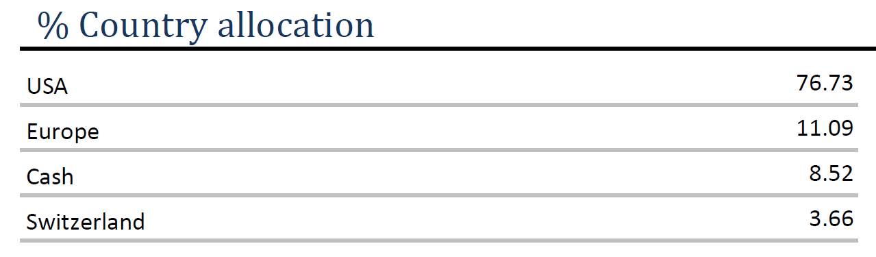 Equity ANG – Country allocation – 09